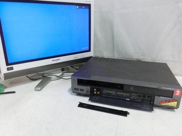 MISUBISHI 三菱 S-VHS ビデオデッキ HV-S62 1993年製 通電OK N5392の画像2