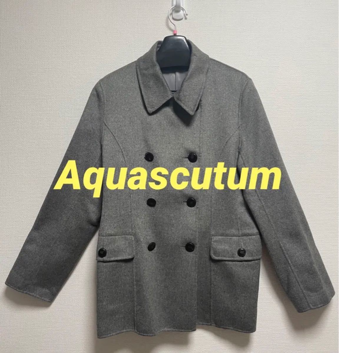 Aquascutum アクアスキュータム カシミヤ混 ベスト Lサイズ-