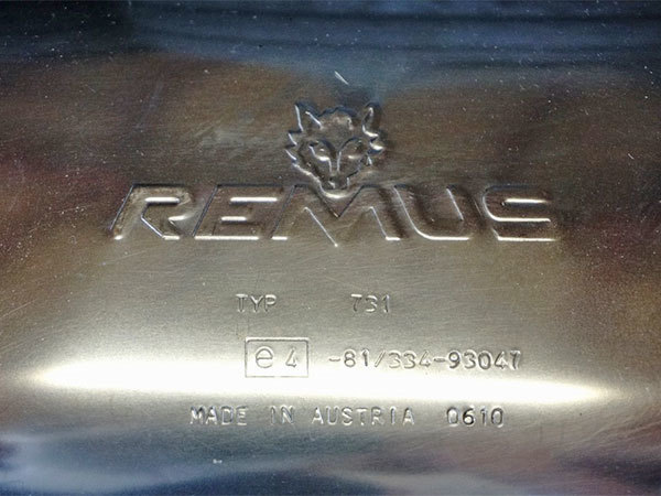 『ルノートゥインゴ２ D4F用/社外 REMUS製 リアマフラー』【1850-87499】