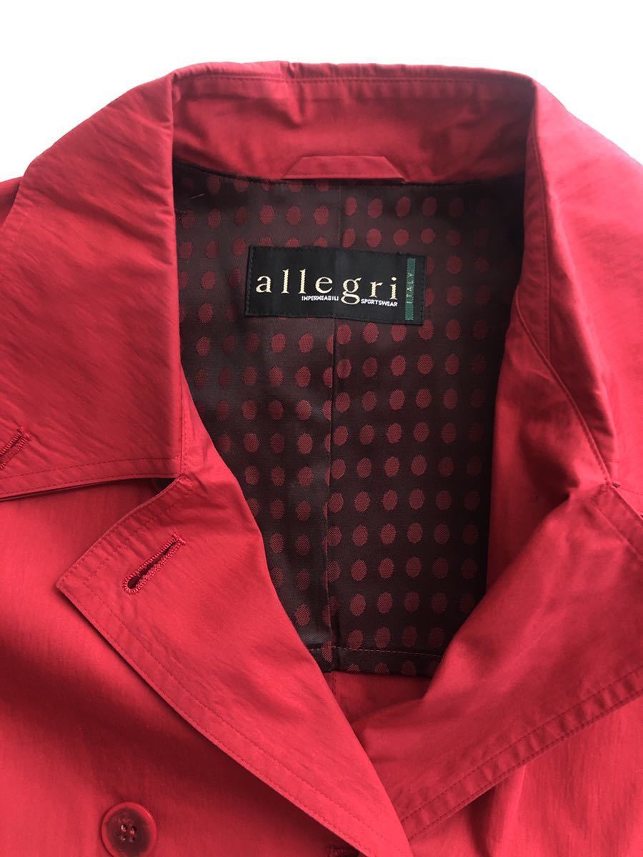 allegri アレグリ ロングコート ビッグサイズ 9 赤 VINTAGE レディース
