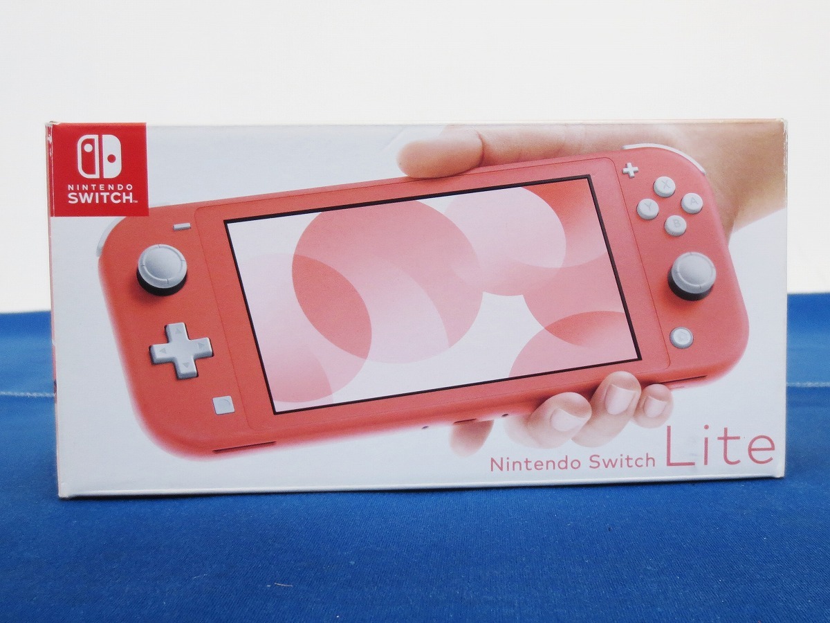 1円～☆Nintendo Switch Lite本体≪A≫ コーラル ニンテンドースイッチ