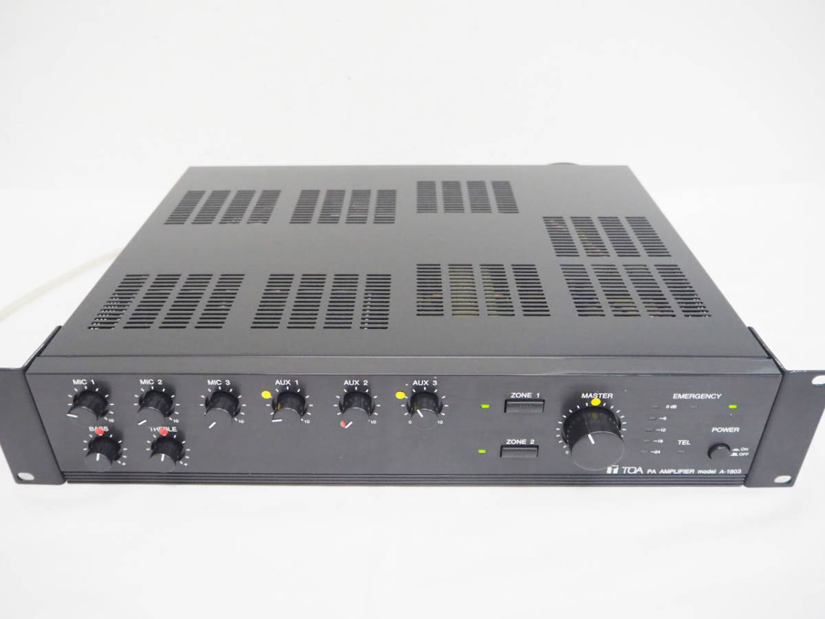 TOA☆PAアンプ A-1803 ティーオーエー PA AMPLIFIER A-1803 パワー