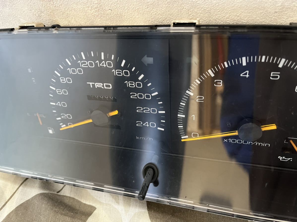 希少TRD製 AE86 フルスケールメーター純正 前期 トレノ レビン 希少TRD製 AE86 フルスケールメーター純正 前期 トレノ レビン