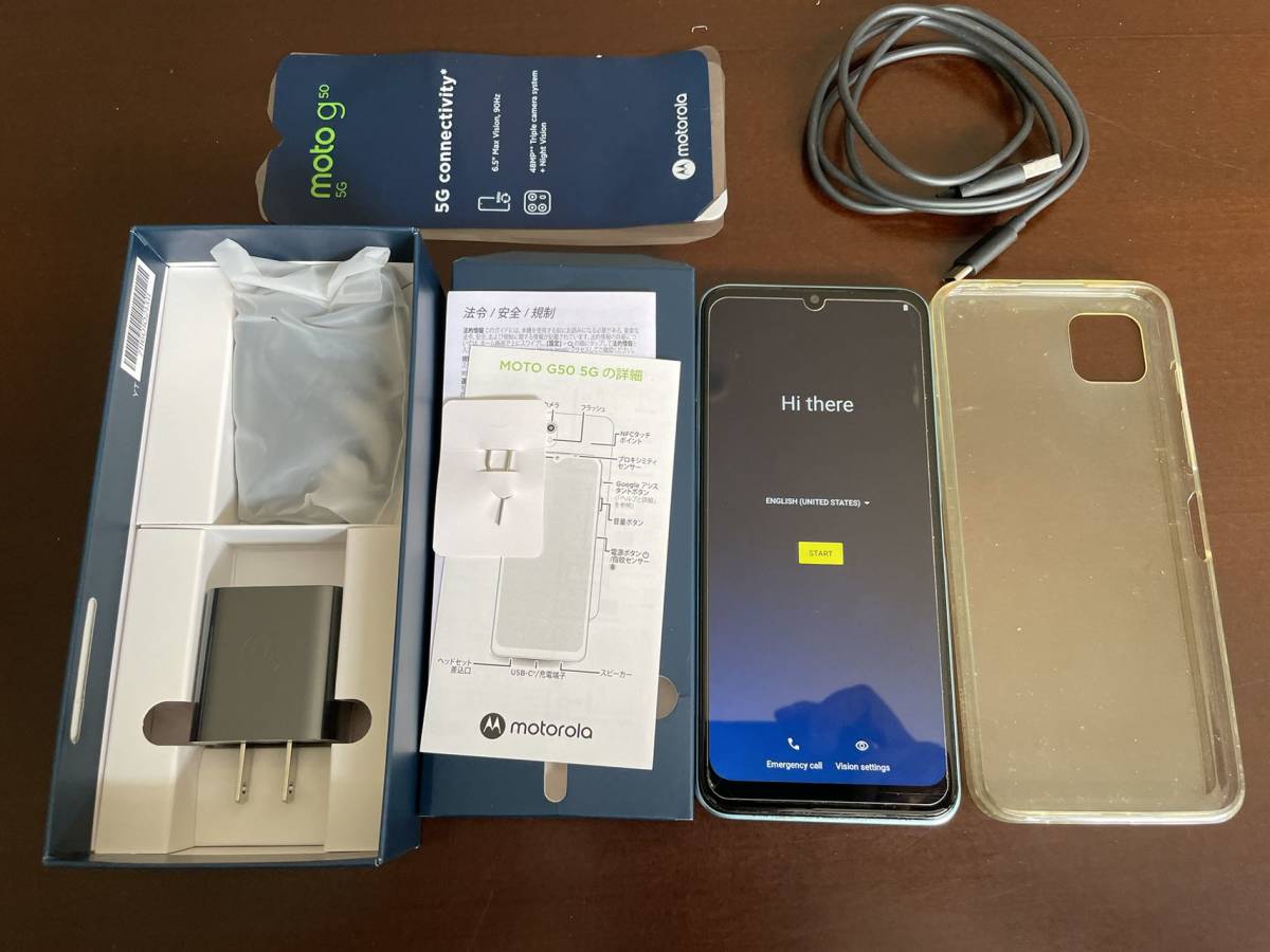 爆売り! moto MOTOROLA - g50 テンダーグリーン 5G 5G 128GB SIMフリ