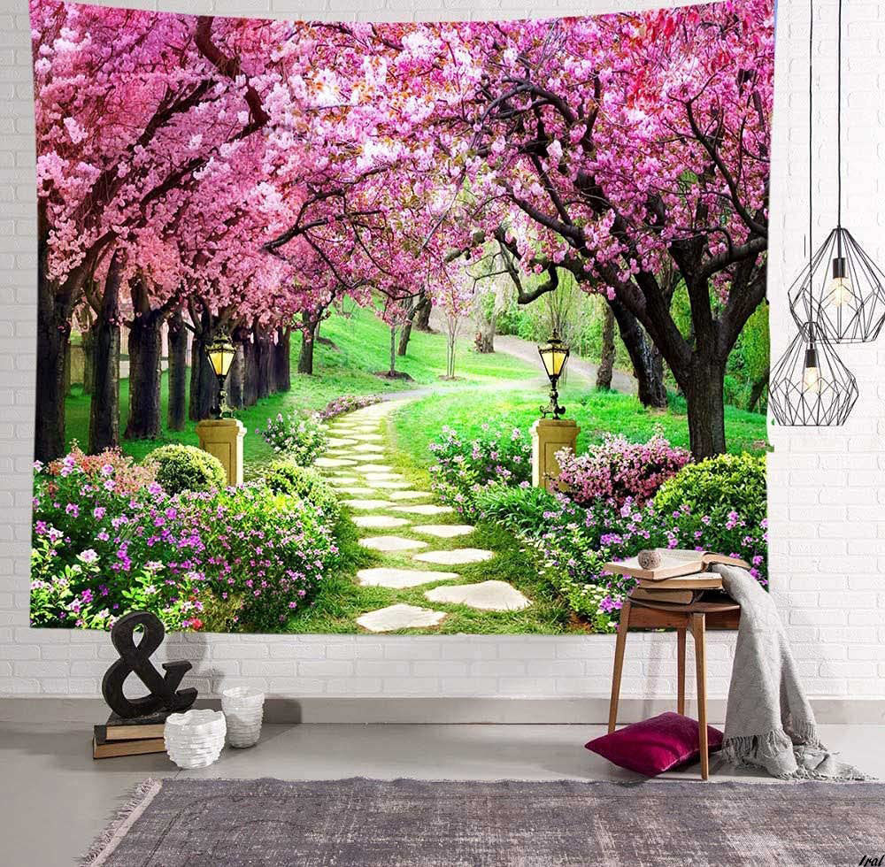 新年の贈り物 専用ページです 新品軸付きタペストリー 春壁飾り 桜飾り 