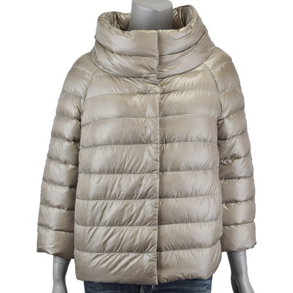 新品【40サイズ】HERNO ヘルノ SOFIA 超軽量ショート丈 七分袖 ダウン 新規コロナ感染 新品/40 Herno ヘルノ ダウン ジャケット ブルゾン ブラック ダウンジャケット