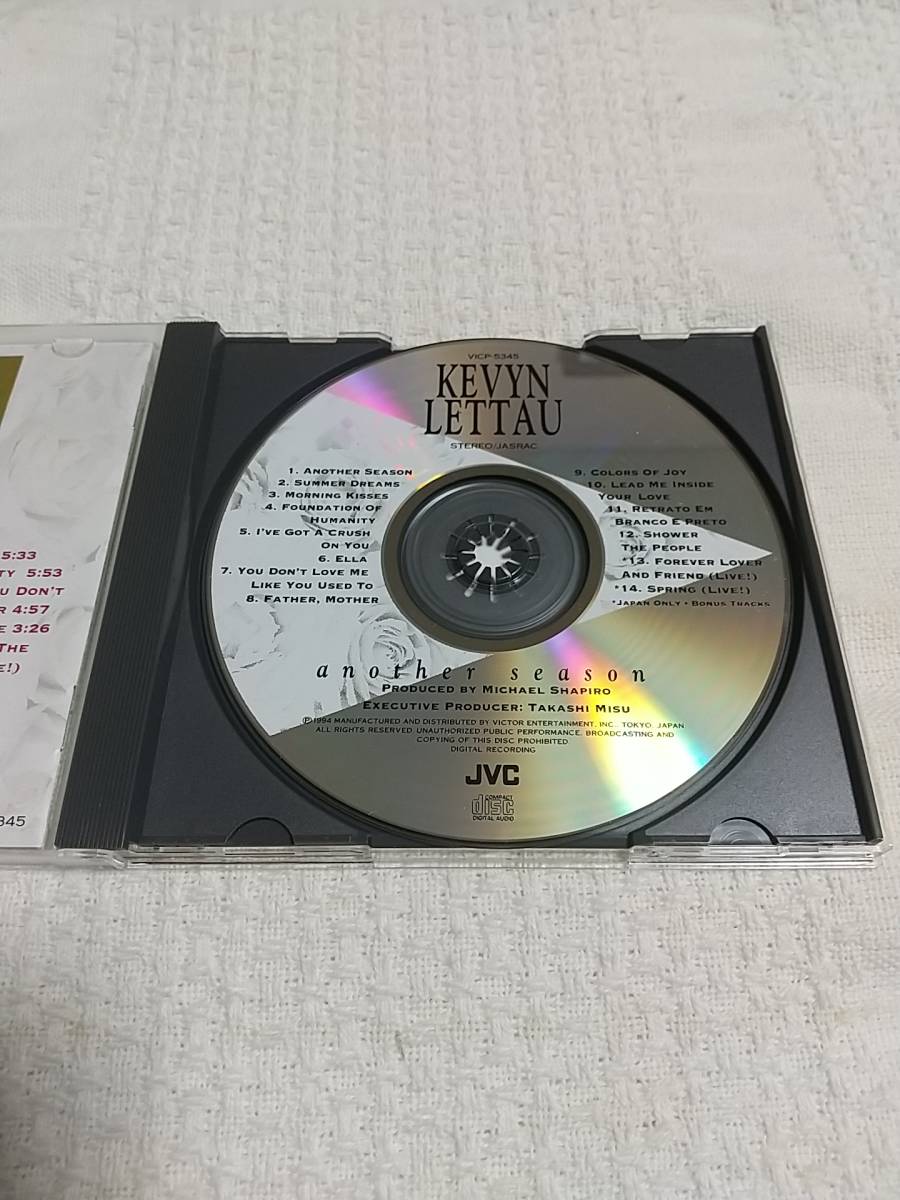 CD　ケヴィン・レトー　アナザー・シーズン　国内盤　Kevyn Lettau　Another Season　全曲再生確認済み_画像2