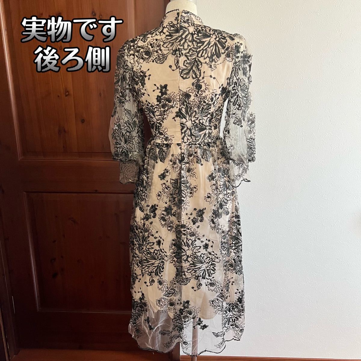 黒 刺繍 ワンピース ドレス レース パーティー 二次会 結婚式 黒 刺繍 ワンピース ドレス レース パーティー 二次会 結婚式
