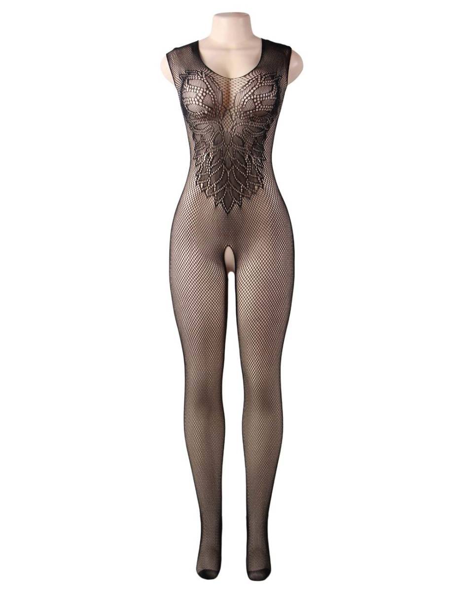 3245 XL size large size body stockings zentai suit sexy Ran Jerry underwear black 