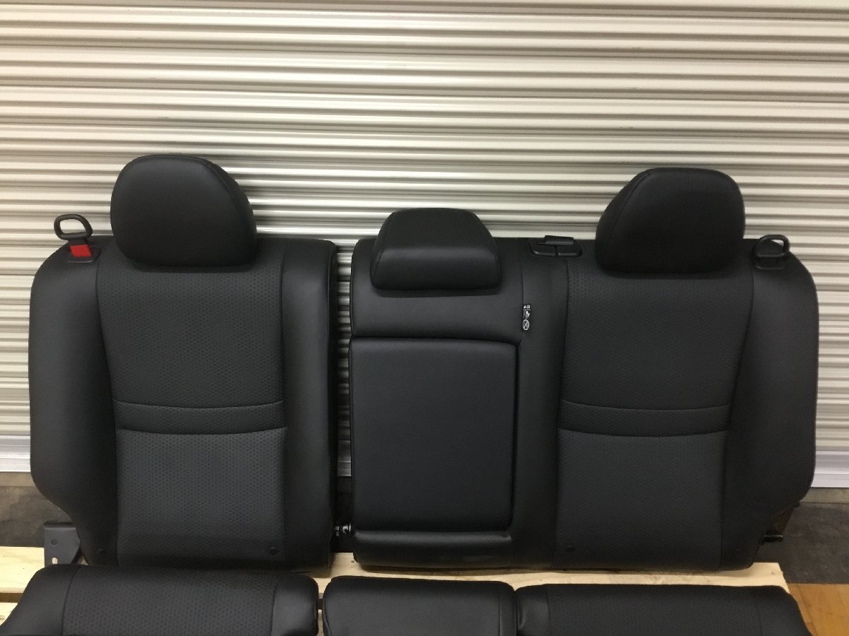 NT32 エクストレイル 運転席 助手席 後部座席 シートヒーター付 1台分 黒 レザー トリムNo:G　　　　2202276　2F1-2 市