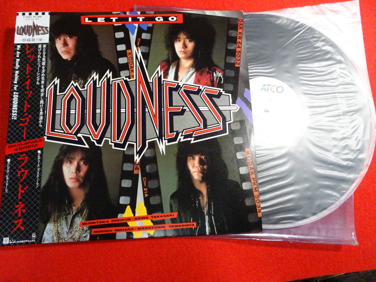 ラウドネス/LOUDNESS　レット・イット・ゴー　　帯付 LP盤レコード 1986年当時物 未チェック 昭和レトロ 中古_画像7