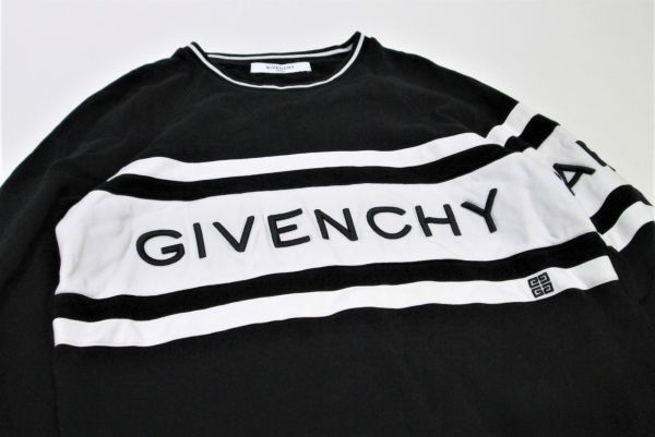 室外 【値下げ】19ss GIVENCHY フロントボーダーロゴ スウェットシャツ