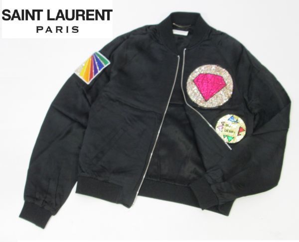 SAINT LAURENT PARIS グリッター ブルゾン-