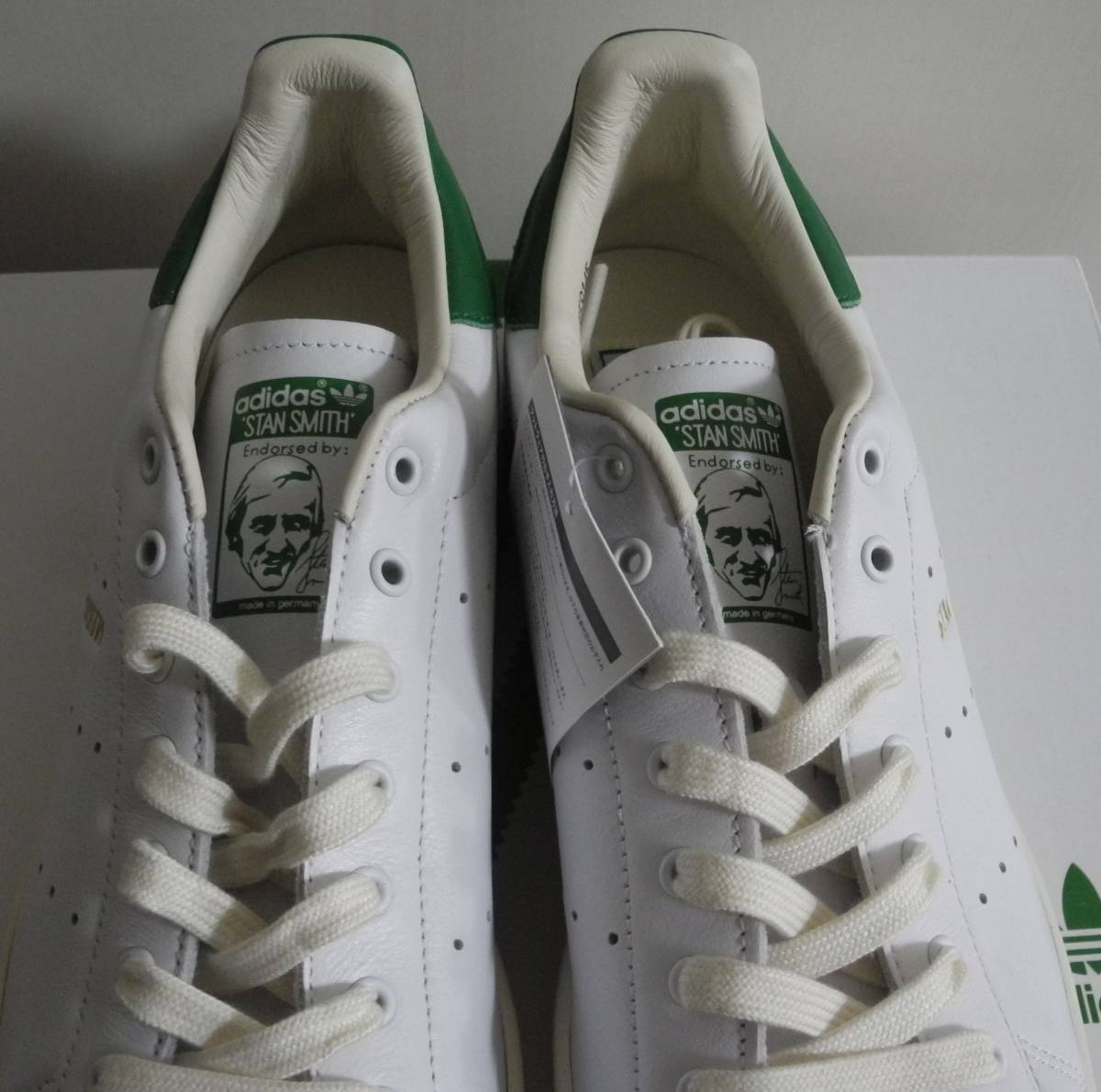  new goods Germany made Stansmith 2019 year made JP26.5cm original box attached EE9145 white × green natural leather Adidas adidas stansmith mig made in germany