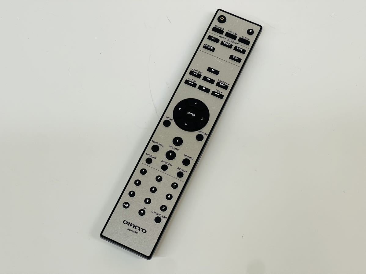 ONKYO オンキヨー RC-849S CDレシーバー 純正 リモコン CR-555用 ONKYO オンキヨー RC-849S CDレシーバー 純正 リモコン CR-555用