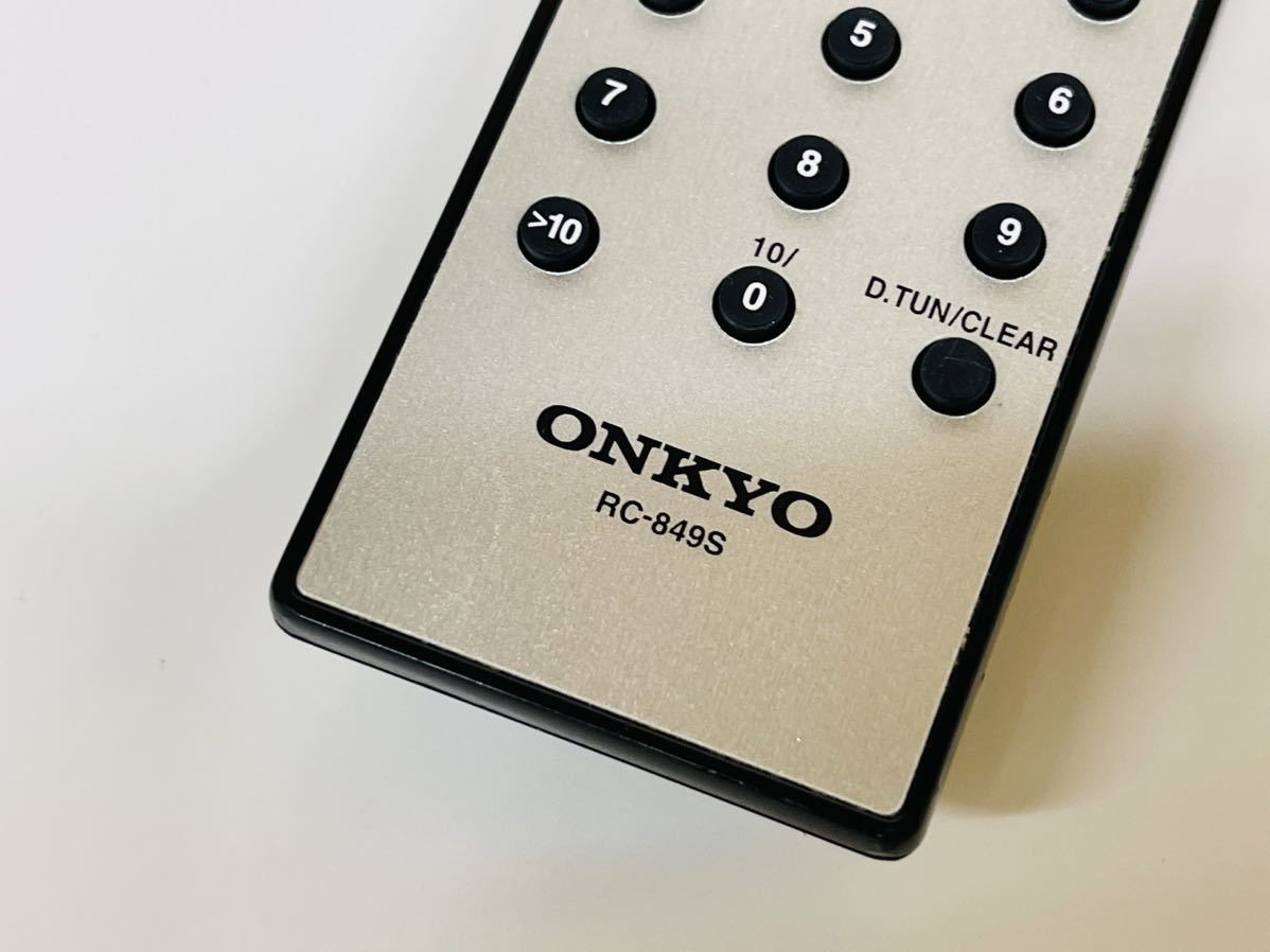 ONKYO オンキヨー RC-849S CDレシーバー 純正 リモコン CR-555用 ONKYO オンキヨー RC-849S CDレシーバー 純正 リモコン CR-555用