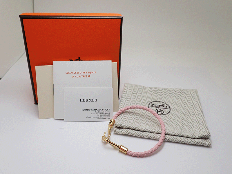 【新品】 エルメス ジャンボ ブレスレット レザーブレスレット/ゴールド/HERMES 【♀】【T2】T2: 14.5cm - 15.5cm【レディース】