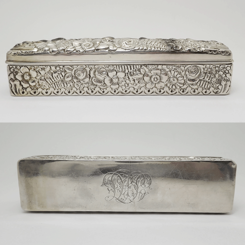 TIFFANY&Co. ティファニー 20世紀初期 スターリングシルバー 花柄装飾 ハンドメイド 中古 ボックス 小物入れ 送料無料！！ の商品詳細  | JDirectItems Auction | One Map by FROM JAPAN