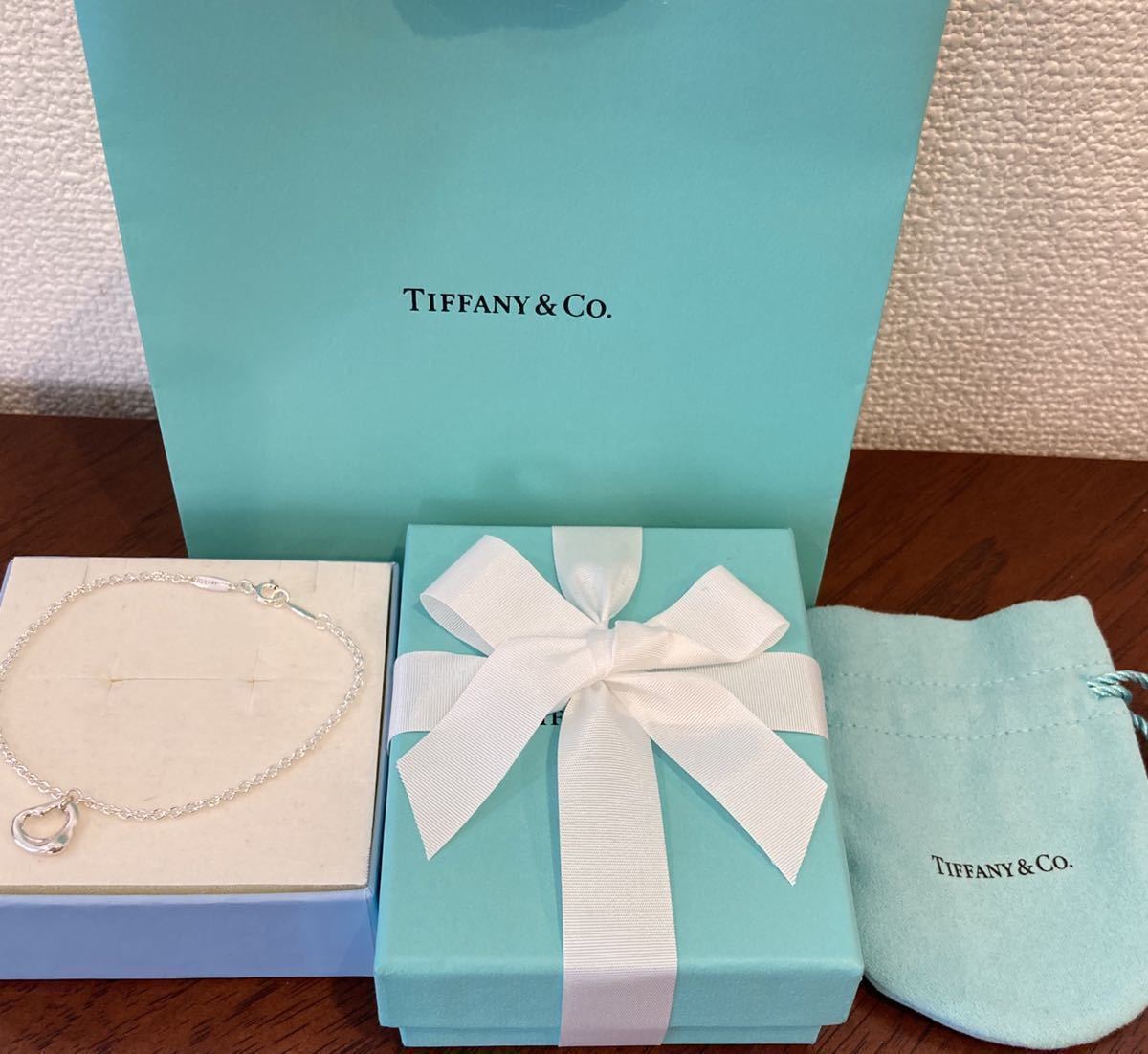 新品 正規品 ティファニー tiffany&co ブレスレット オープンハート シルバー ケース巾着紙袋リボンラッピング silverプレゼント ハート_画像10