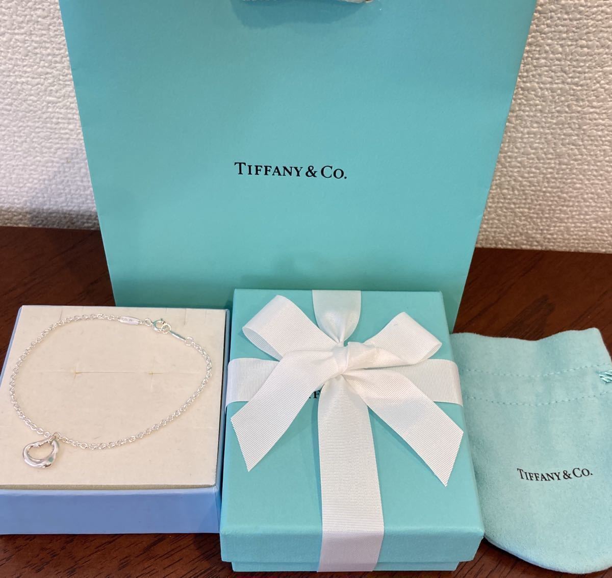 新品 正規品 ティファニー tiffany&co ブレスレット オープンハート シルバー ケース巾着紙袋リボンラッピング silverプレゼント ハート_画像7