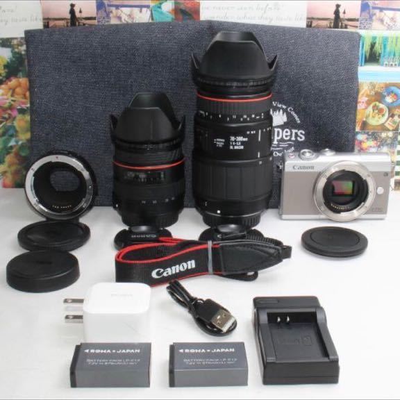 予備バッテリー付CANON EOS M100 ダブルレンズ | sweatreno.com