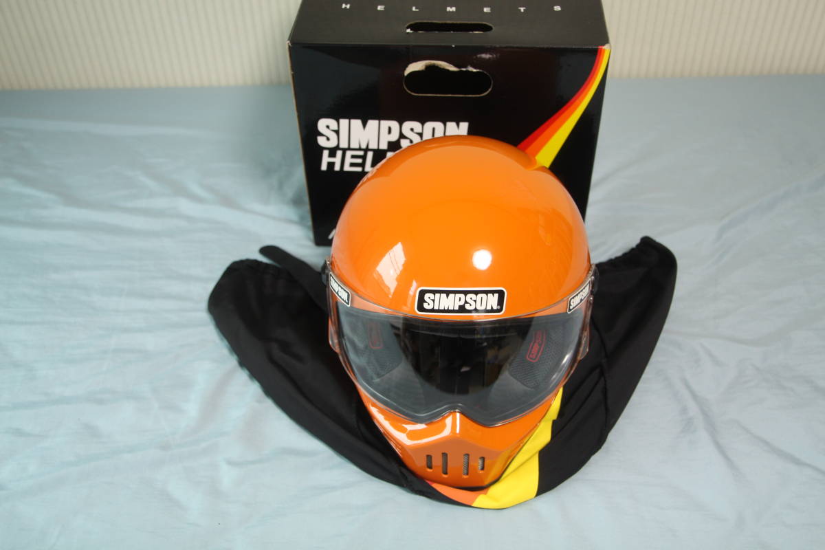 SIMPSON M30 57cm オレンジ 使用回数5・6回位 美品 シンプソン フル