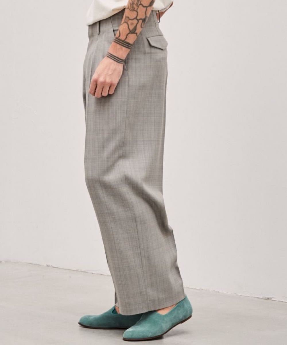 LIDNM MELANGE CHECK SLACKS|PayPayフリマ