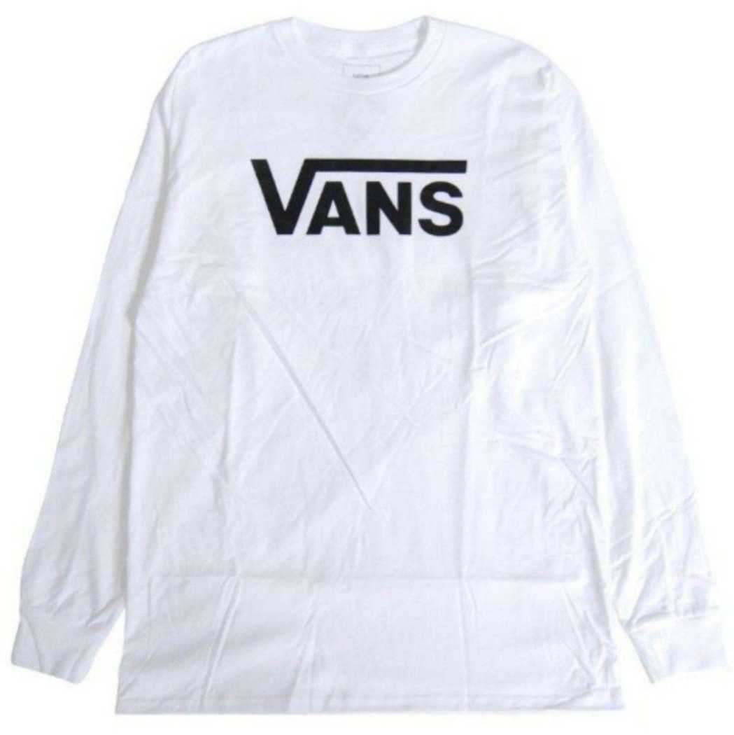 【L】VANS バンズ/ロンT/長袖Tシャツ/VANS CLASSIC LS/白_画像3