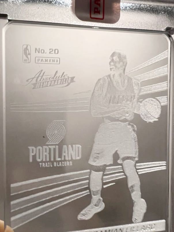 Case Hit!! Sealed Glass 17-18 Panini Absolute Damian Lillard デイミアン・リラード NBA ガラス バスケ Blazers All-star シール未開封_画像3