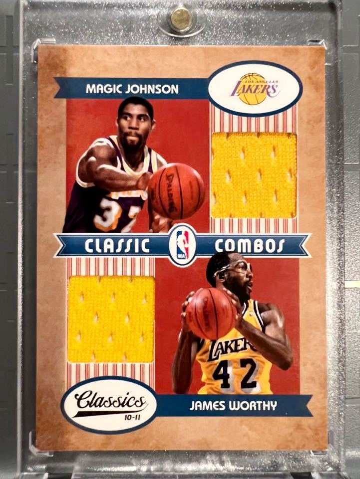 福袋 Jersey Showtime/99 激レア 10 優勝 レイカーズ Lakers バスケ ユニフォーム NBA マジック・ジョンソン Worthy James Johnson Magic Panini その他