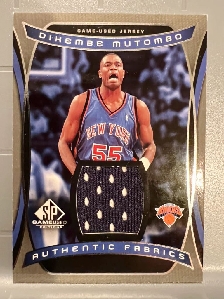 激レア Jersey 2004 Upper Deck Dikembe Mutombo ディケンベ・ムトンボ NBA Knicks ユニフォーム Panini バスケ HOF リバウンド ブロック王