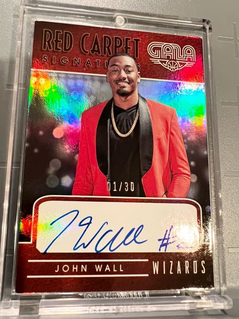 人気直書 01/30 Red Carpet Auto 15 Panini Gala John Wall ジョン・ウォール NBA 直筆 サイン バスケ ウィザーズ ユニフォーム Clippers_画像3