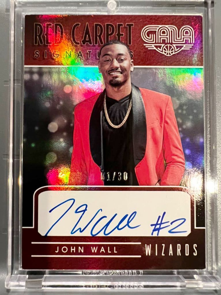 人気直書 01/30 Red Carpet Auto 15 Panini Gala John Wall ジョン・ウォール NBA 直筆 サイン バスケ ウィザーズ ユニフォーム Clippers_画像1