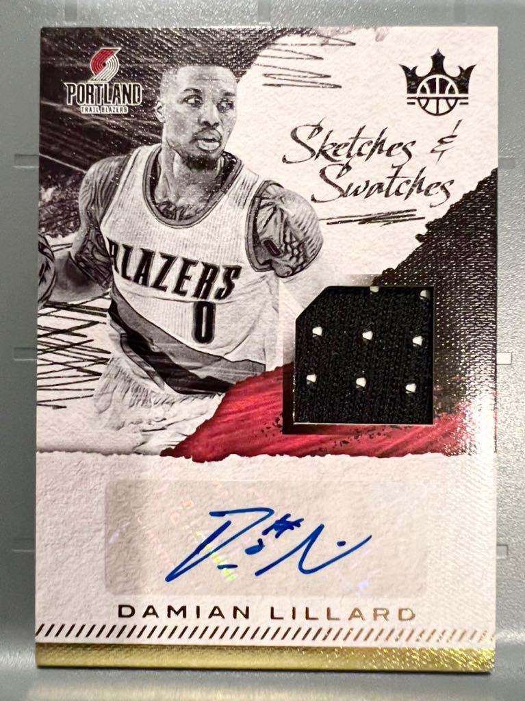 49枚限定 Auto Jersey 17 Panini Court Kings Damian Lillard