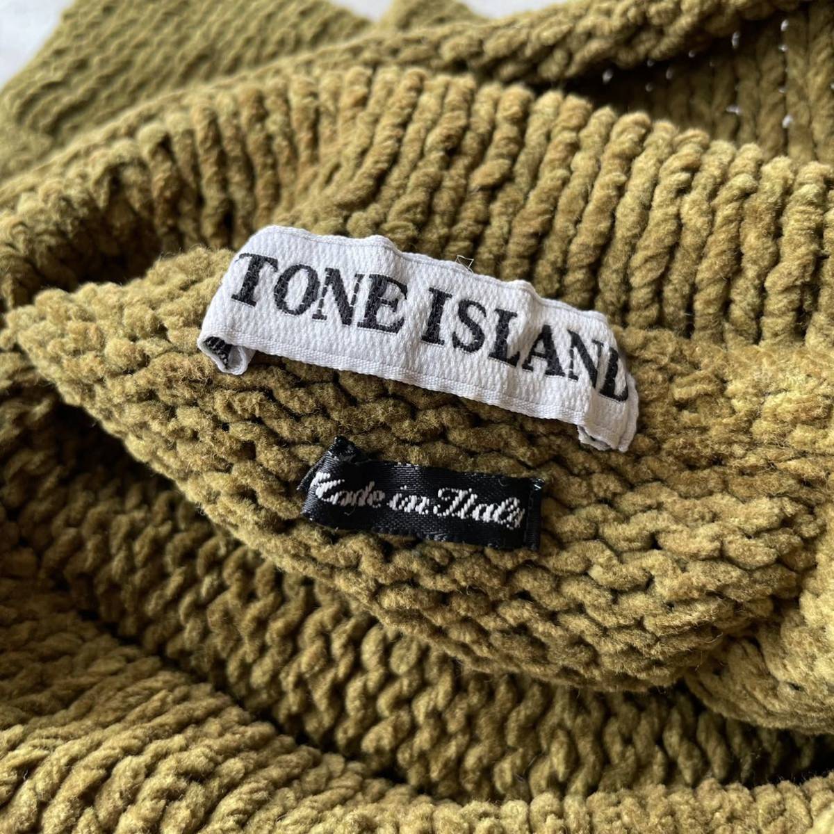 1995AW 初期 STONE ISLAND BAUMWOLLE KNIT SWEATER ストーンアイランド