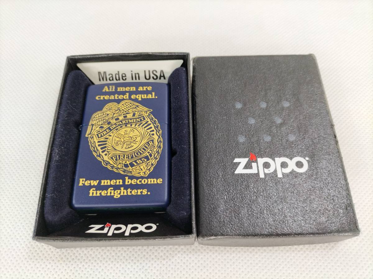 【パケ無料】廃盤極希少レア 極美品 ZIPPO 『Fire Fighters アメリカン ファイアーファイターズ 消防士』消火人命救助 ジッポー[e1056]_画像1