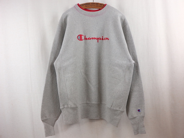 champion■リバースウィーブスウェット グレー×レッド/L ９0S チャンピオン USA製_画像1