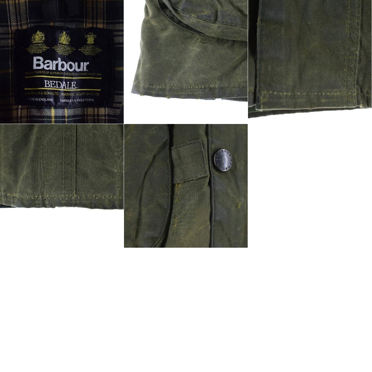 古着 90年代 バブアー Barbour BEDALE ビデイル 旧3ワラント ワックスコットン オイルドジャケット メンズM ヴィンテージ