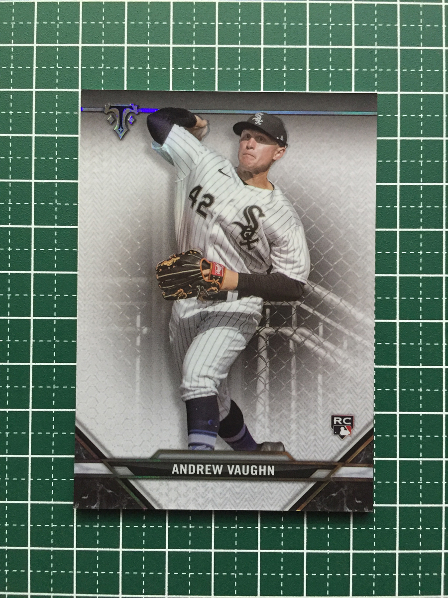 ★TOPPS MLB 2021 TRIPLE THREADS #32 ANDREW VAUGHN［CHICAGO WHITE SOX］ベースカード「BASE」ルーキー「RC」★_画像1