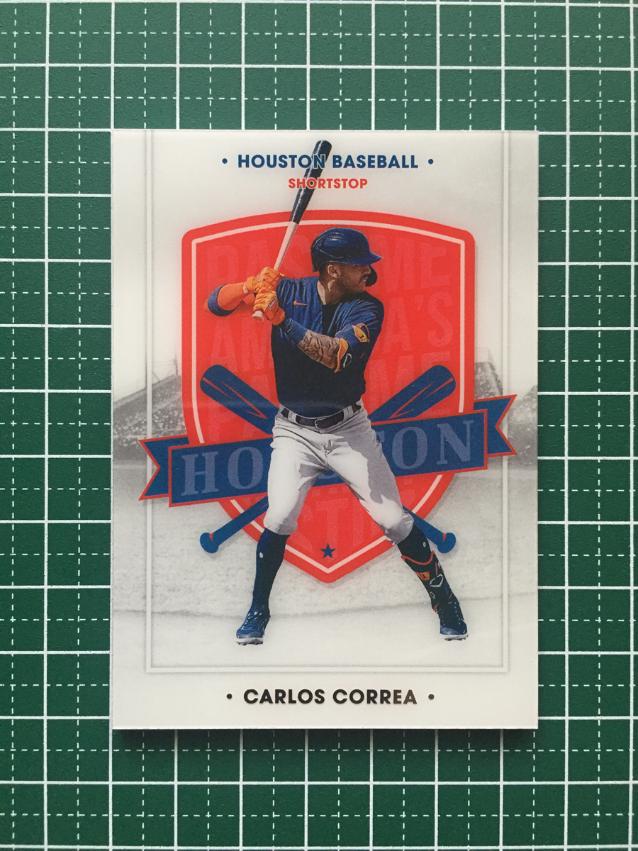 ★PANINI MLB 2021 CHRONICLES #1 CARLOS CORREA［HOUSTON ASTROS］ベースカード「AMERICA'S PASTIME」★_画像1