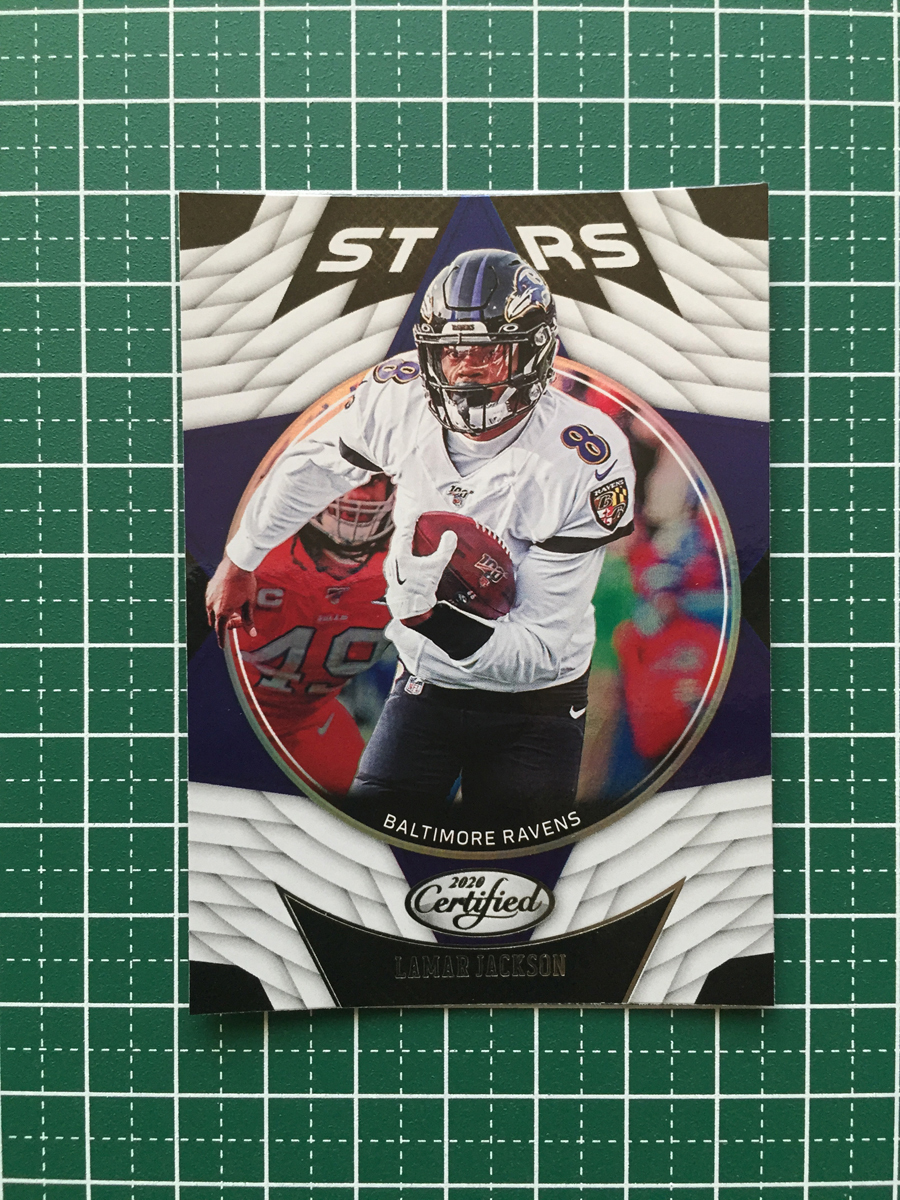 ★PANINI 2020 NFL CERTIFIED #CS-LJ LAMAR JACKSON［BALTIMORE RAVENS］インサートカード「CERTIFIED STARS」★_画像1