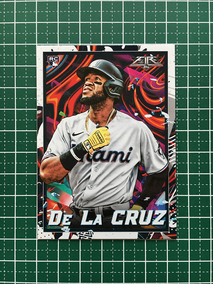 ★TOPPS MLB 2022 FIRE #15 BRYAN DE LA CRUZ［MIAMI MARLINS］ベースカード「BASE」ルーキー「RC」★_画像1
