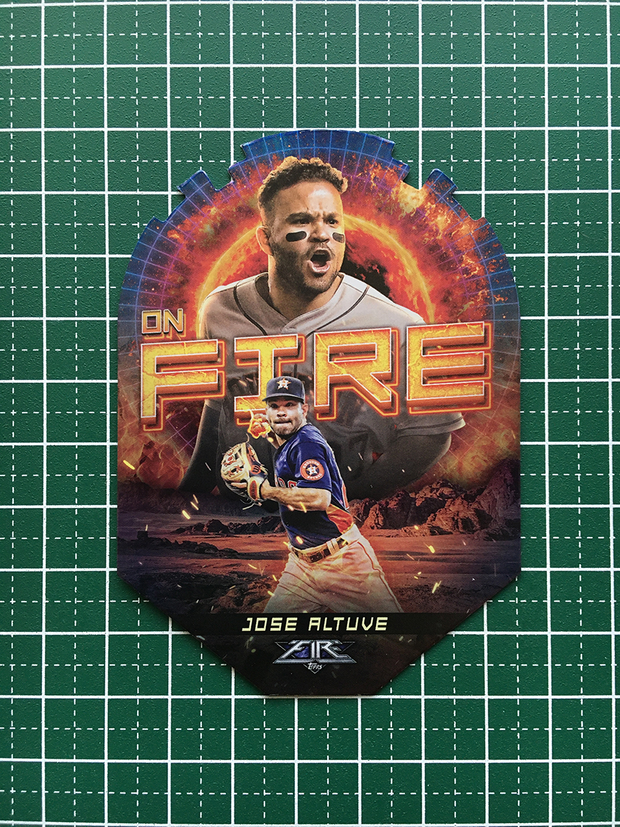 ★TOPPS MLB 2022 FIRE #EF-23 JOSE ALTUVE［HOUSTON ASTROS］インサートカード「EN FUEGO」★_画像1