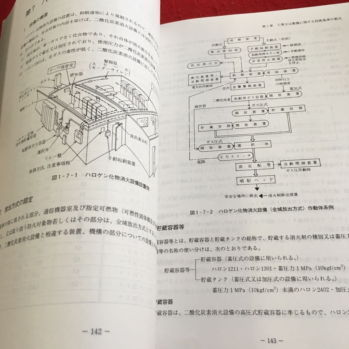 Z11-304 消防設備士 講習用テキスト 消火設備編 消防庁予防課 監修 日本消防設備安全センター 平成10年発行 屋内 概要 種類 など_画像5