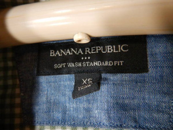 ｎ8196 BANANA REPUBLIC バナナ リパブリック バナリパ 長袖 チェック デザイン シャツ 人気 送料格安の画像4