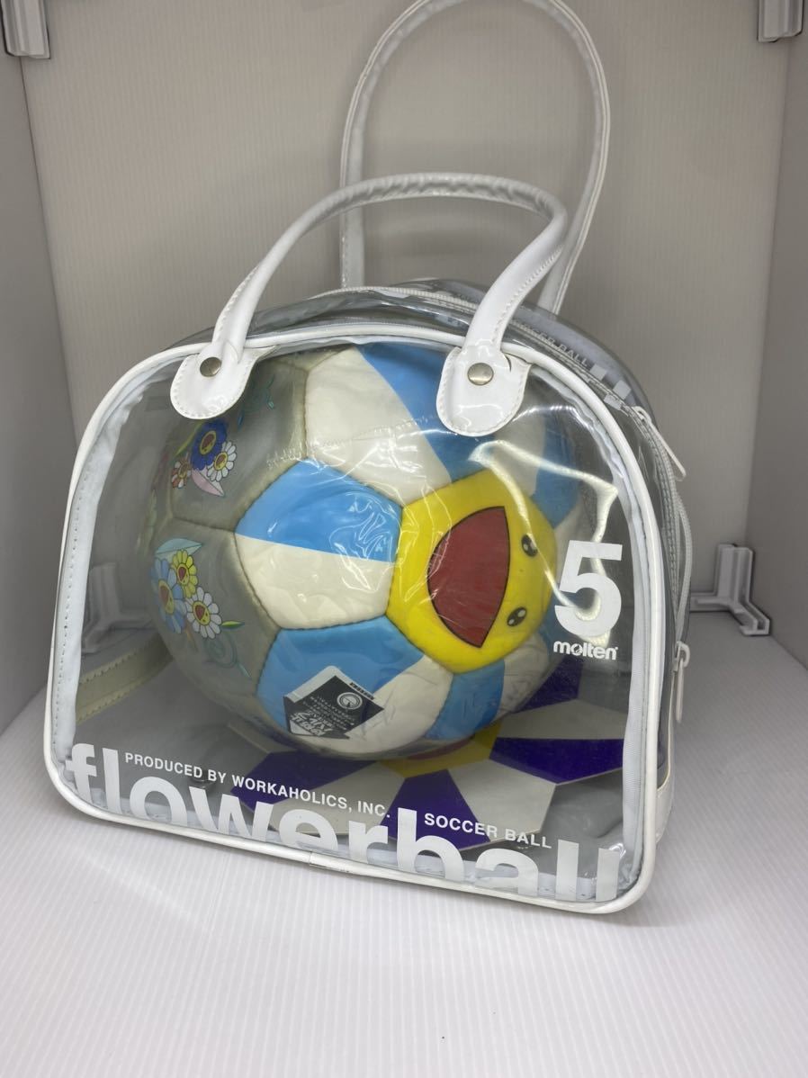 [ не использовался ] Мураками . футбольный мяч moru тонн цветок мяч ka кальмар ikikitakashi murakami molten Flower ball