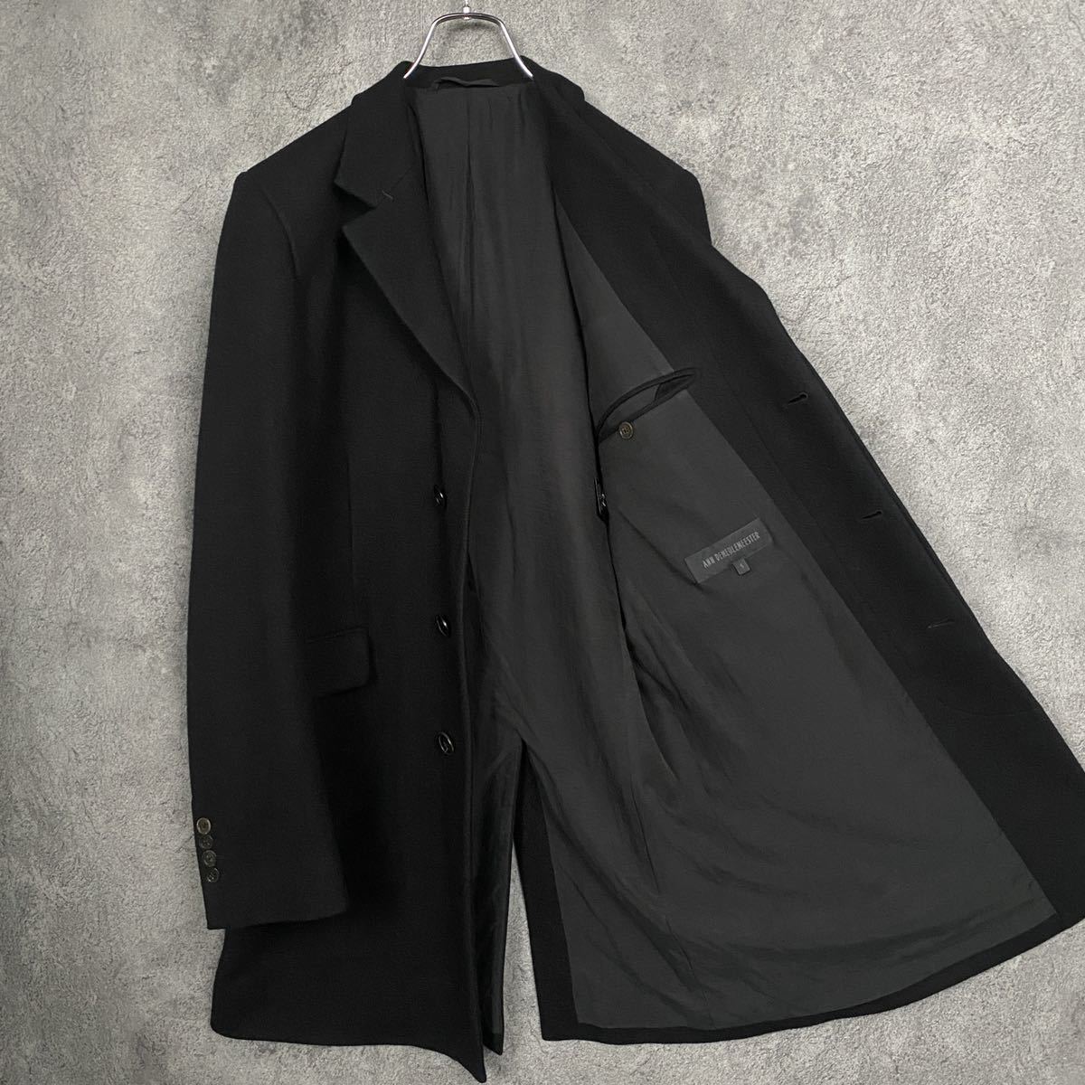 最高級 カシミア 100% Ann Demeulemeester チェスター コート アンドゥ