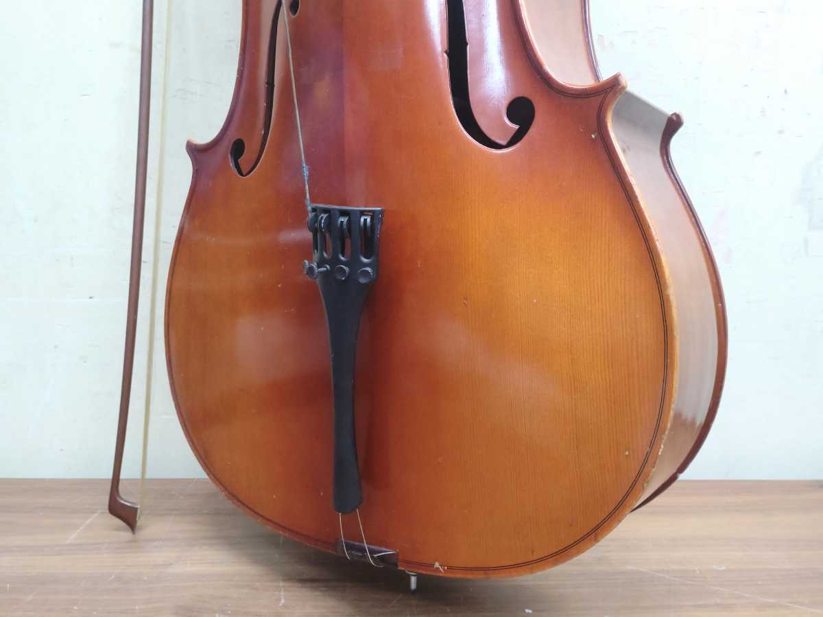SUZUKI 鈴木バイオリン チェロ No.72 4/4 Anno1981 小キズ有り美品 弓付きの画像2