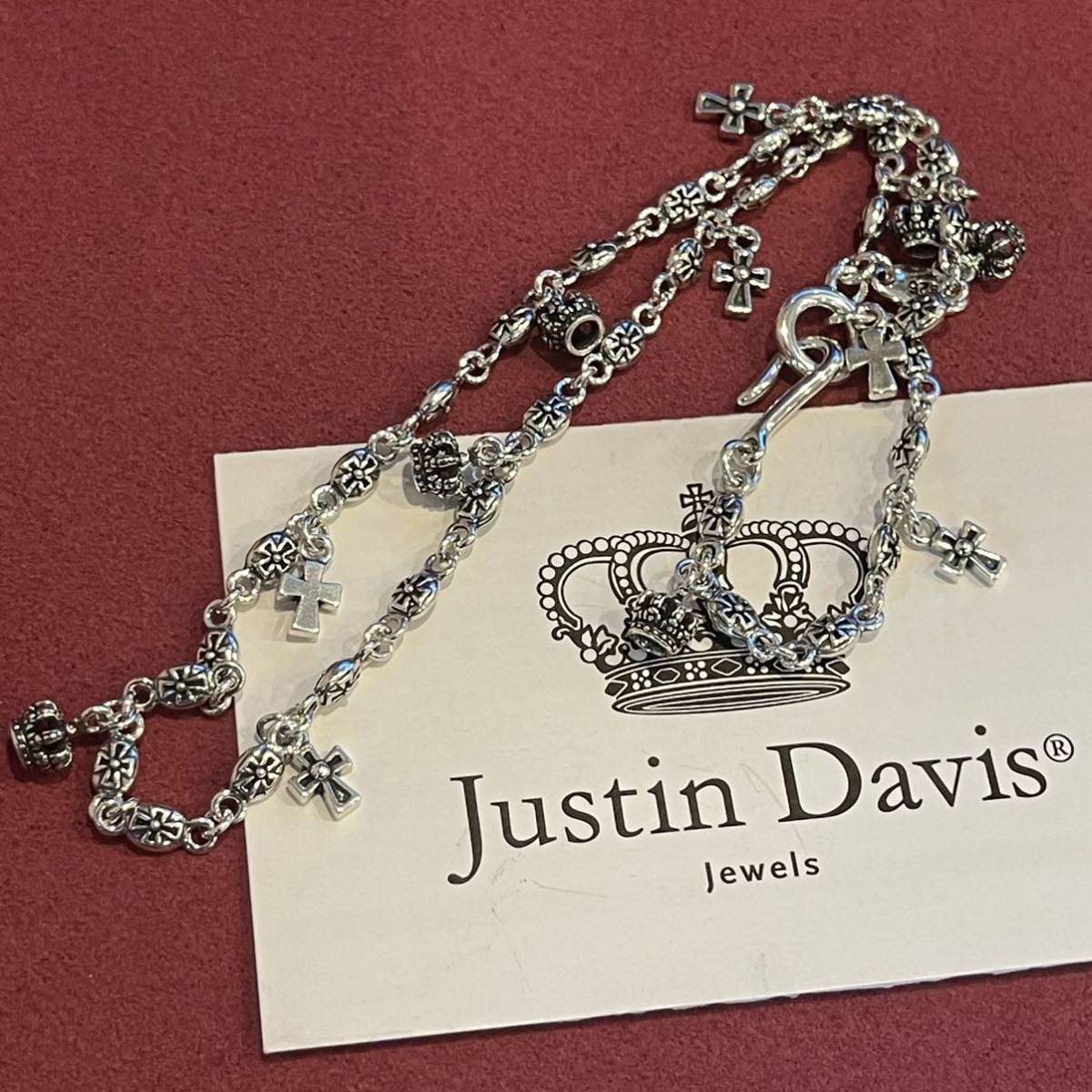 最安挑戦！ 新品◇JUSTIN DAVIS◇TRINITY CHAIN◇チャームネックレス