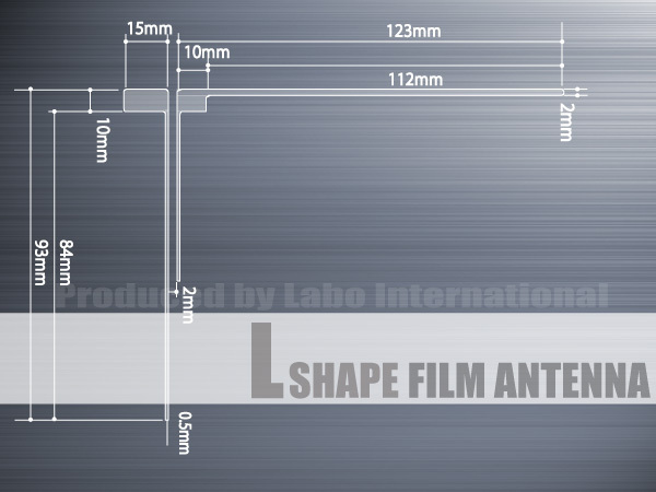 フィルムアンテナ 左右2枚 アルパイン ALPINE VIE-X08Ｓ TUE-T340 地デジ ナビ 対応 受信 汎用 L字型 高感度_画像4